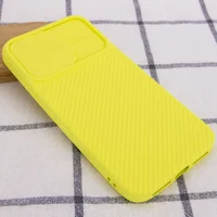 Чехол Camshield Square TPU со шторкой для камеры для Apple iPhone XR (6.1") Желтый