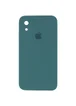 Чехол Silicone Case Square Full Camera Protective (AA) для Apple iPhone XR (6.1") Зеленый / Pine green