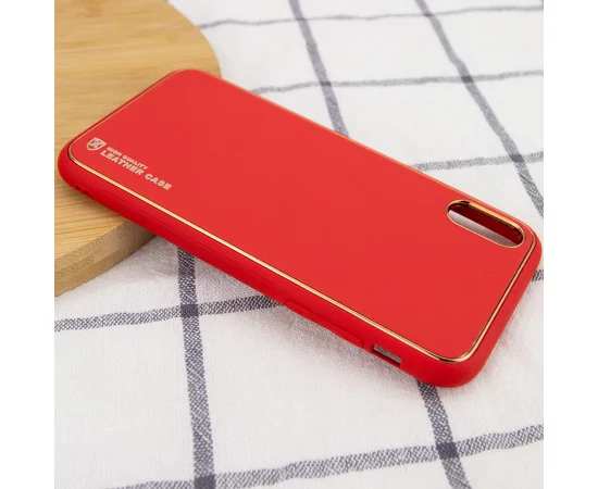 Кожаный чехол Xshield для Apple iPhone XR (6.1") Красный / Red