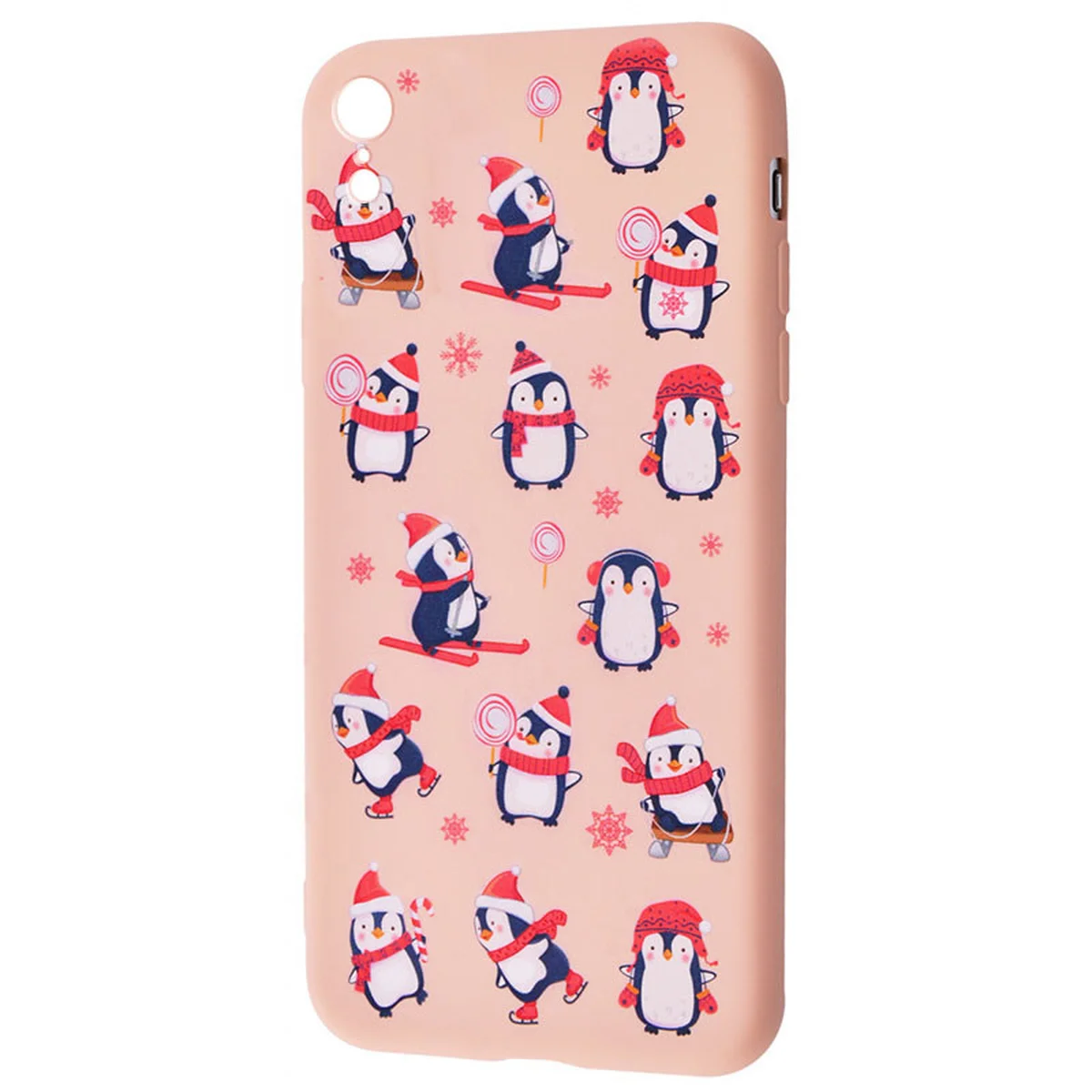TPU чехол WAVE Fancy для Apple iPhone XR (6.1") Penguins / Pink sand