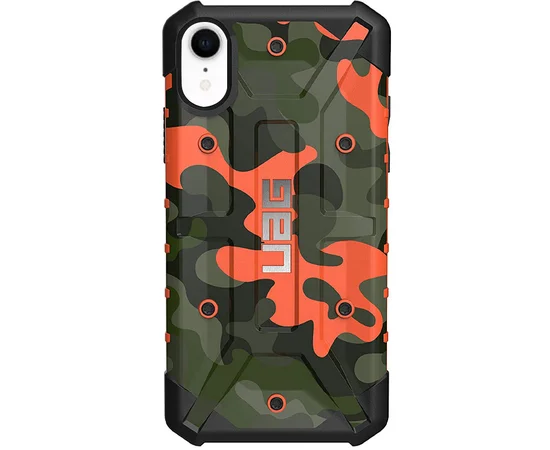 Ударопрочный чехол UAG Pathfinder камуфляж для Apple iPhone XR (6.1") Оранжевый