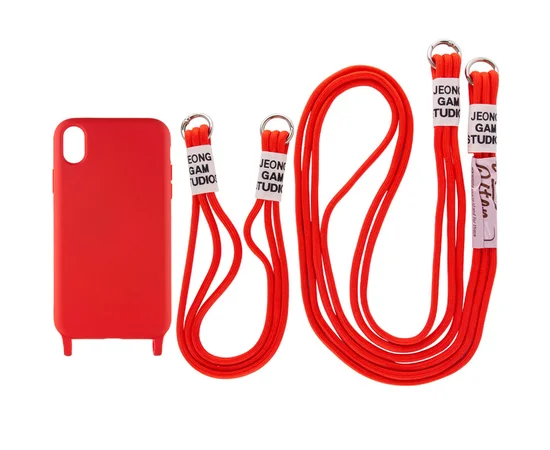 Чехол TPU two straps California для Apple iPhone XR (6.1") Красный