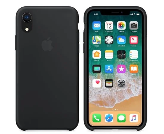 Чехол Silicone case (AAA) для Apple iPhone XR (6.1") Черный / Black
