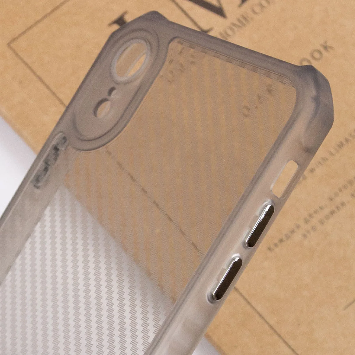 Чехол TPU Ease Carbon color series для Apple iPhone XR (6.1") Черный / Прозрачный