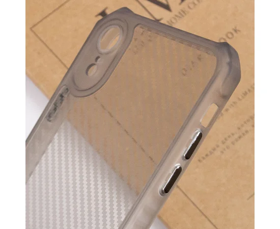 Чехол TPU Ease Carbon color series для Apple iPhone XR (6.1") Черный / Прозрачный