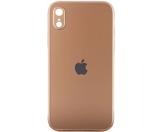 TPU+Glass чехол Matte Candy Full camera для Apple iPhone XR (6.1") Золотой