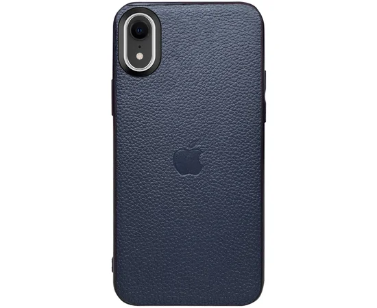 Кожаная накладка Epic Vivi Logo series для Apple iPhone XR (6.1") Синий