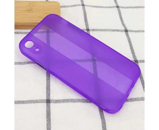 Чехол TPU Glossy Line Full Camera для Apple iPhone XR (6.1") Сиреневый