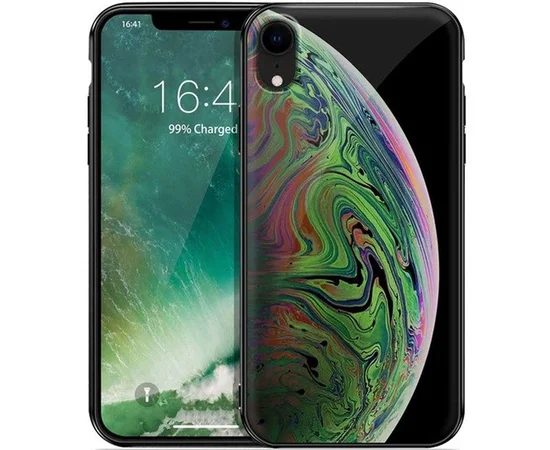 TPU+Glass чехол Planet для Apple iPhone XR (6.1") Зеленый