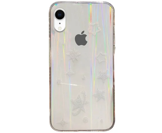 TPU+Glass чехол Aurora Space для Apple iPhone XR (6.1") Звезды