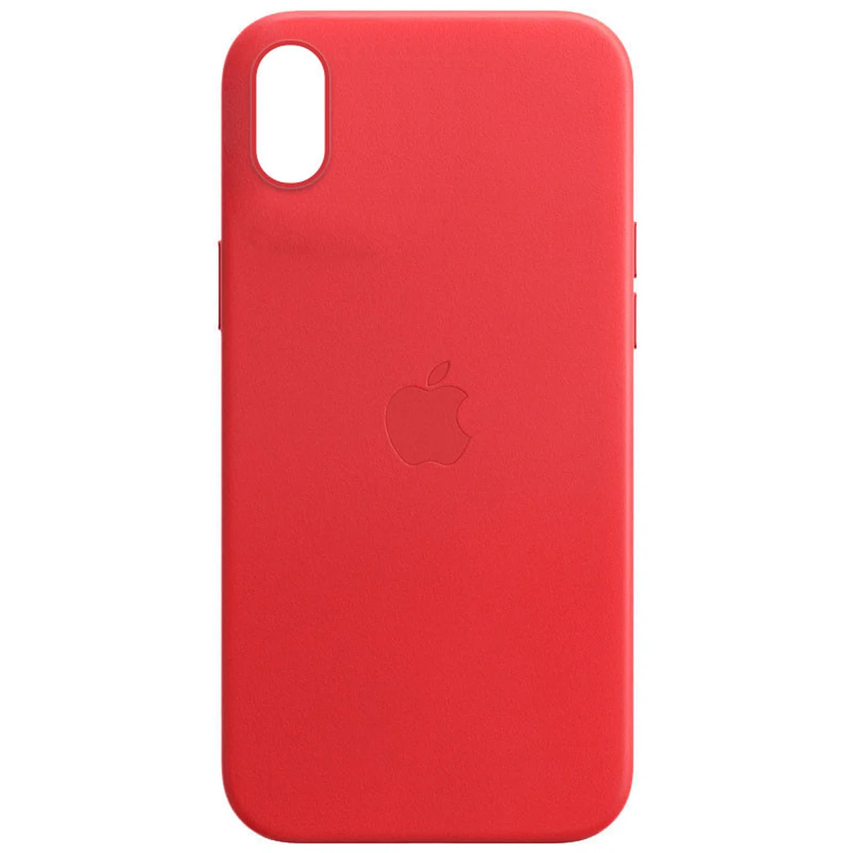 Кожаный чехол Leather Case (AA) для Apple iPhone XR (6.1") Crimson