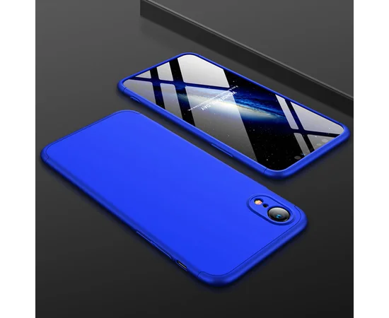 Пластиковая накладка GKK LikGus 360 градусов (opp) для Apple iPhone XR (6.1") Синий