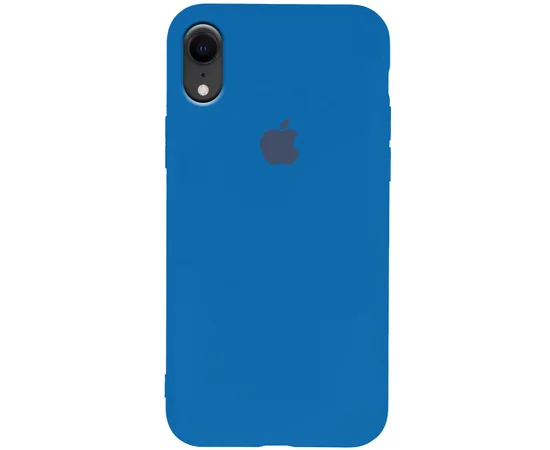 Чехол Silicone Case Slim Full Protective для Apple iPhone XR (6.1") Синий / Blue