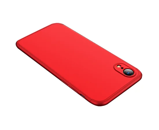 Пластиковая накладка GKK LikGus 360 градусов (opp) для Apple iPhone XR (6.1") Красный