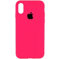 Чохол Silicone Case Full Protective (AA) для Apple iPhone XR (6.1 ") Рожевий / Barbie pink