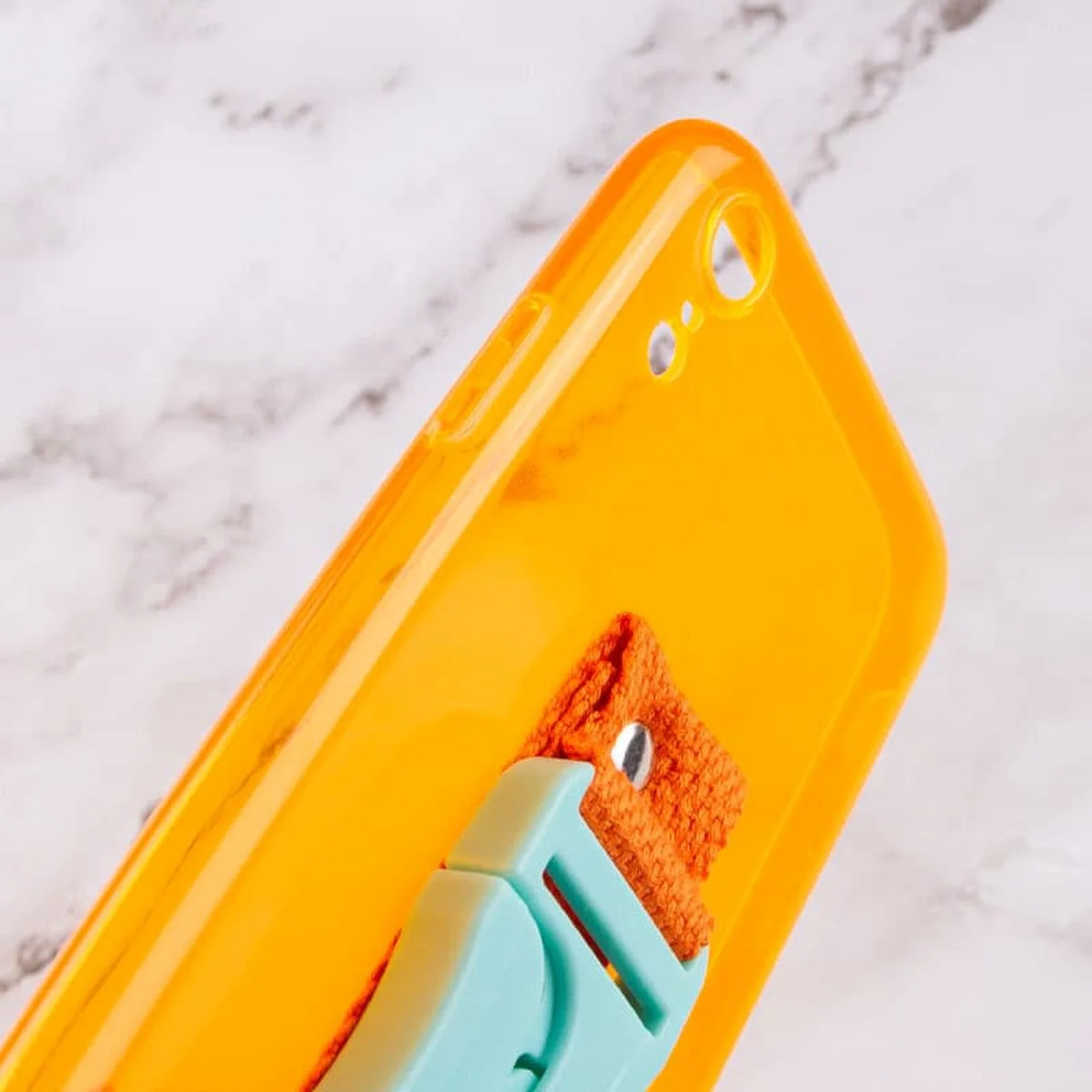 Чохол Handfree з кольоровим ремінцем для Apple iPhone XR (6.1") Помаранчевий