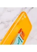 Чехол Handfree с цветным ремешком для Apple iPhone XR (6.1") Оранжевый