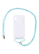 Чехол TPU Crossbody Transparent для Apple iPhone XR (6.1") Бирюзовый