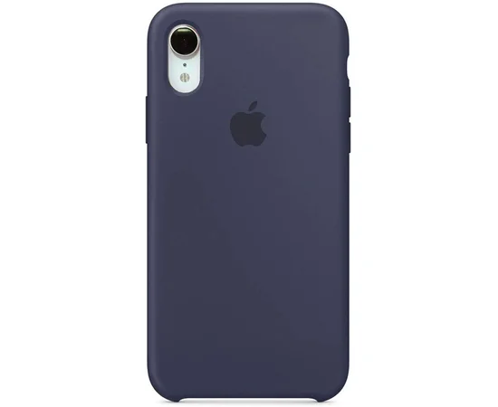 Чехол Silicone Case (AA) для Apple iPhone XR (6.1") Темный Синий / Midnight Blue