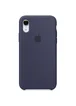 Чехол Silicone Case (AA) для Apple iPhone XR (6.1") Темный Синий / Midnight Blue