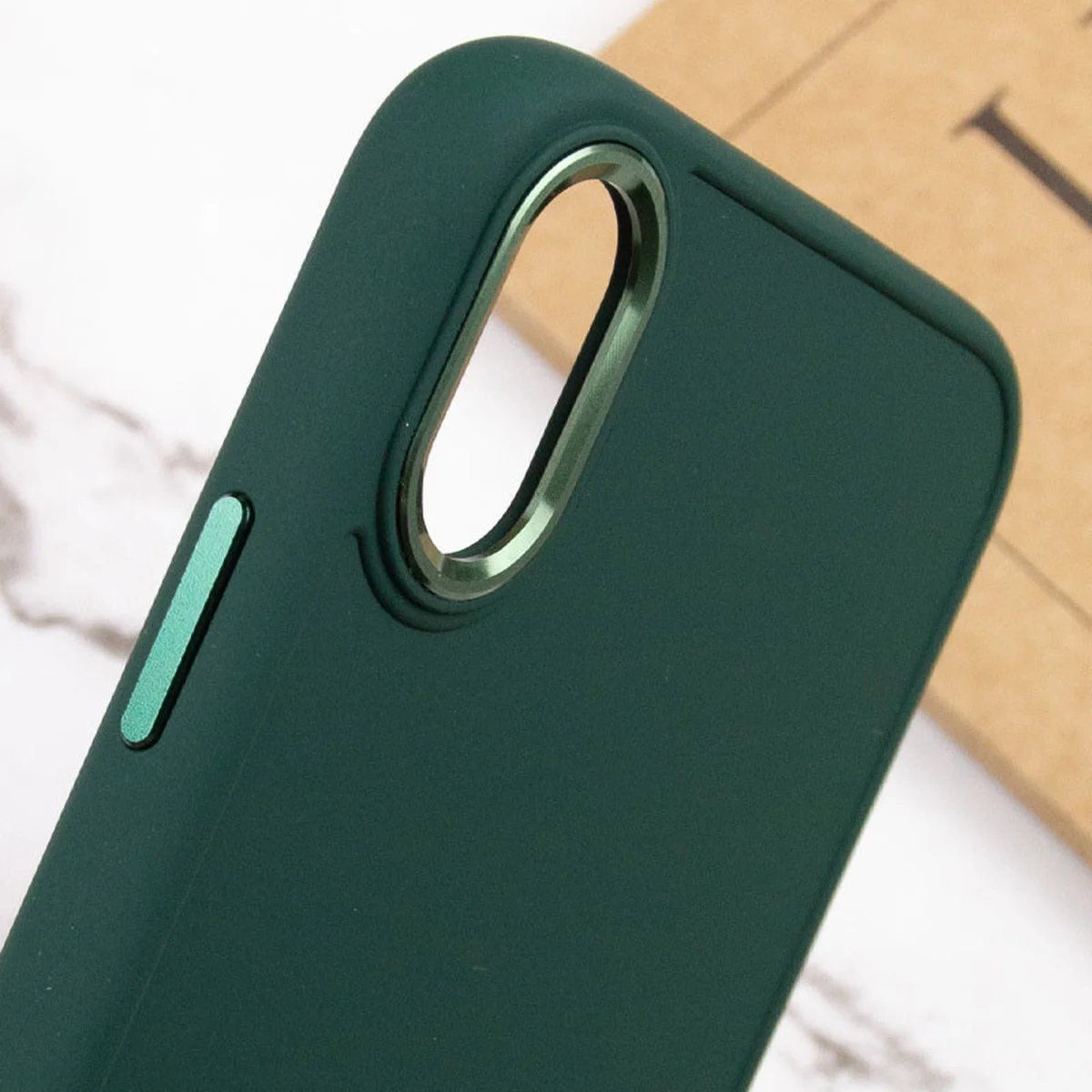 TPU чохол Bonbon Metal Style для Apple iPhone XR (6.1") Зелений / Pine green