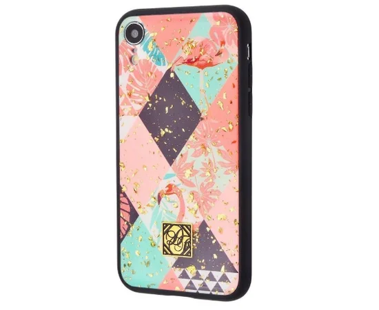 TPU+PC "Confetti Print" для Apple iPhone XR (6.1") Абстракция с цветами