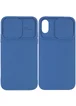 Чехол Camshield Square TPU со шторкой для камеры для Apple iPhone XR (6.1") Синий