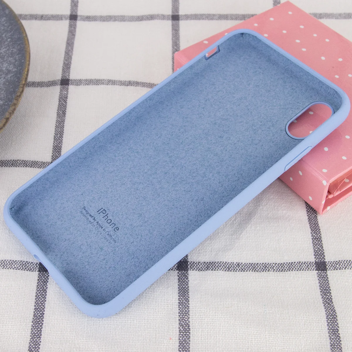 Чехол Silicone Case Full Protective (AA) для Apple iPhone XR (6.1") Голубой / Lilac Blue