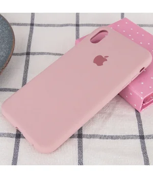 Чехол Silicone Case Full Protective (AA) для Apple iPhone XR (6.1") Розовый / Pink Sand