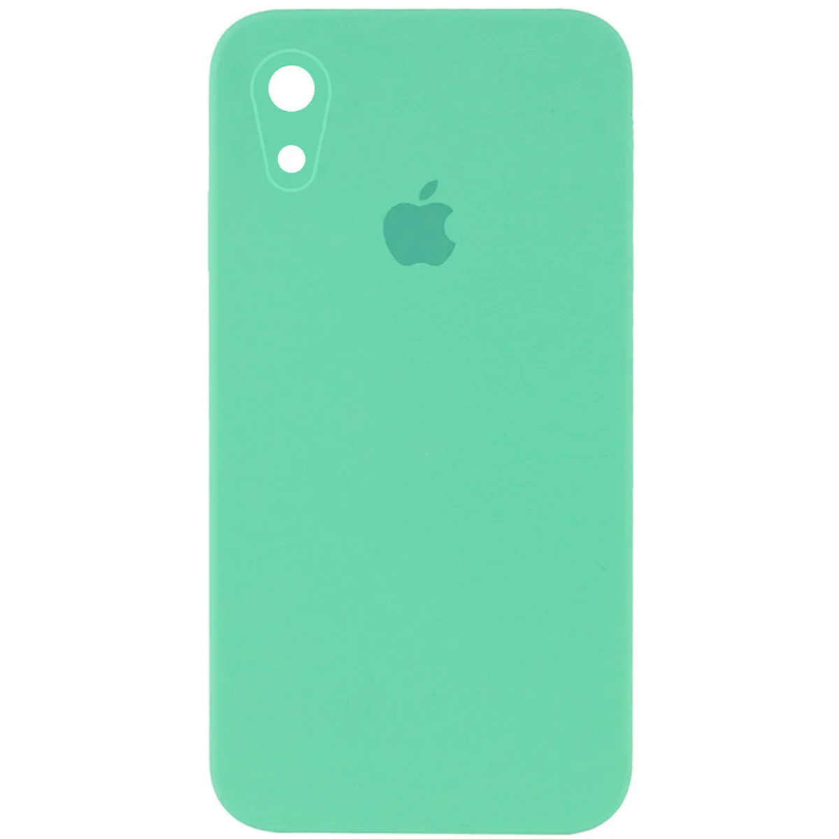 Чехол Silicone Case Square Full Camera Protective (AA) для Apple iPhone XR (6.1") Зеленый / Spearmint