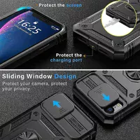 Удароміцний чохол Camshield Serge Ring для Apple iPhone XR (6.1") Чорний