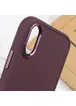 TPU чехол Bonbon Metal Style для Apple iPhone XR (6.1") Бордовый / Plum