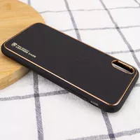 Кожаный чехол Xshield для Apple iPhone XR (6.1") Черный / Black