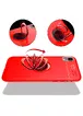 TPU чехол Deen ColorRing под магнитный держатель (opp) для Apple iPhone XR (6.1") Красный / Красный