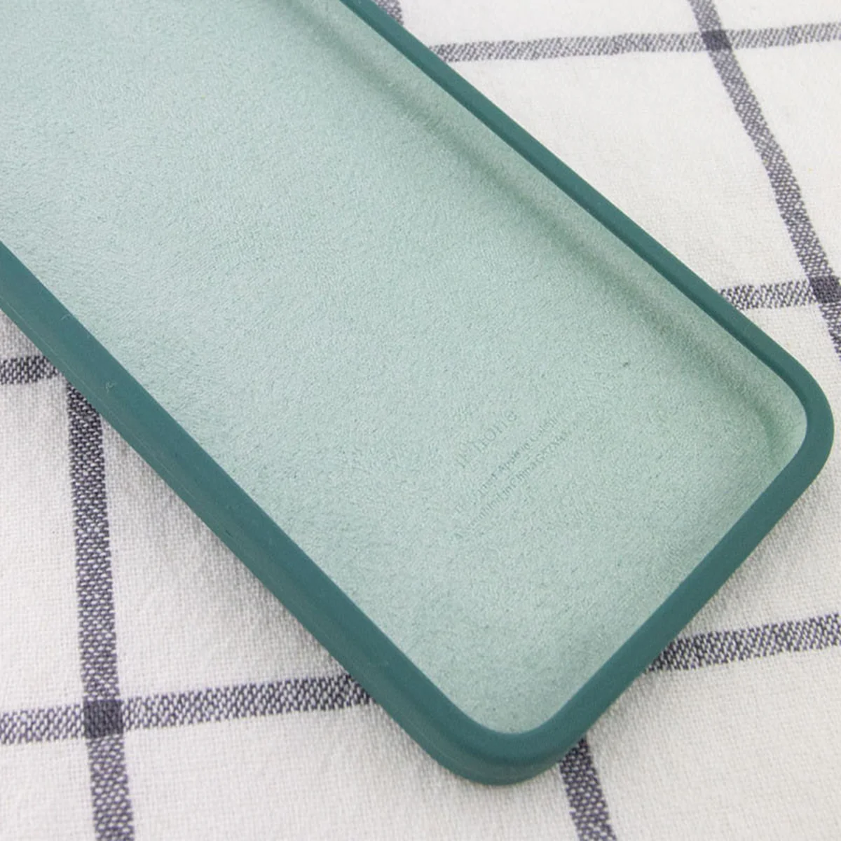 Чехол Silicone Case Square Full Camera Protective (AA) для Apple iPhone XR (6.1") Зеленый / Pine green