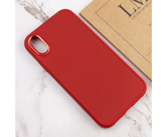 TPU чехол Bonbon Metal Style для Apple iPhone XR (6.1") Красный / Red