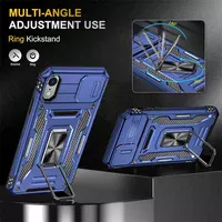 Ударопрочный чехол Camshield Army Ring для Apple iPhone XR (6.1") Синий / Navy