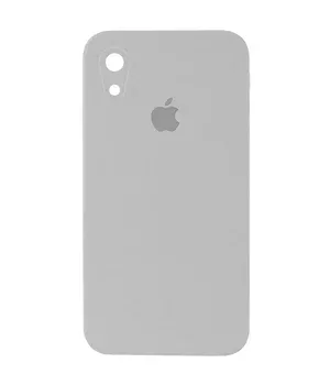 Чехол Silicone Case Square Full Camera Protective (AA) для Apple iPhone XR (6.1") Серый / Light Grey