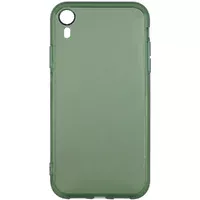 Матовий напівпрозорий TPU чохол із захистом камери для Apple iPhone XR (6.1 ") Зелений / Green