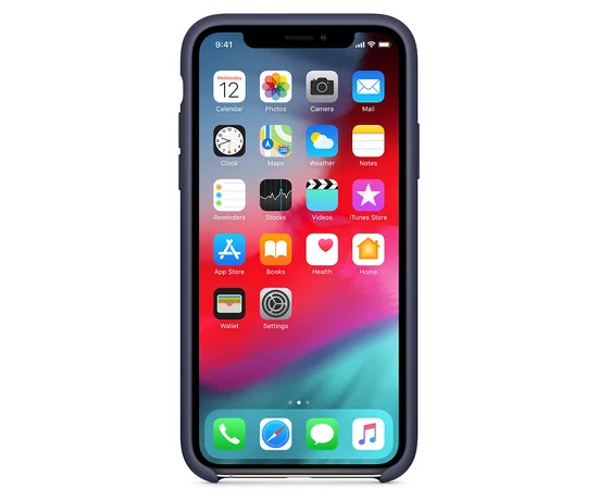 Чехол Silicone Case (AA) для Apple iPhone XR (6.1") Темный Синий / Midnight Blue