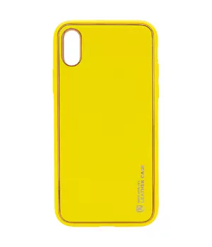 Шкіряний чохол Xshield для Apple iPhone XR (6.1 ") Жовтий / Yellow