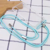 Чохол TPU Crossbody Transparent для Apple iPhone XR (6.1 ") Бірюзовий