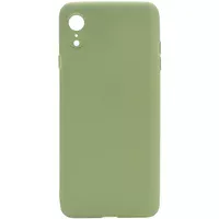 Силіконовий чохол Candy Full Camera для Apple iPhone XR (6.1 ") Фісташковий