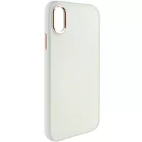 TPU чехол Bonbon Metal Style для Apple iPhone XR (6.1") Белый / White