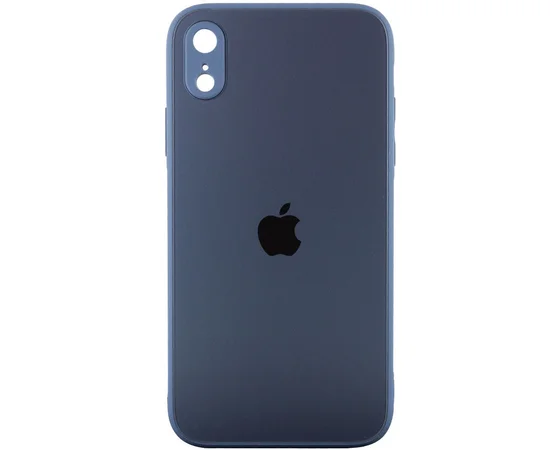 TPU+Glass чехол Matte Candy Full camera для Apple iPhone XR (6.1") Синий