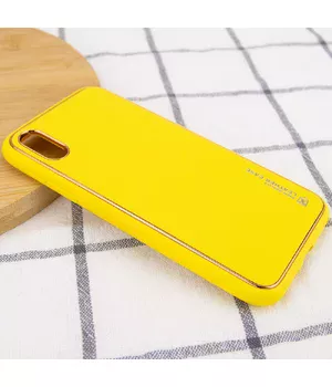 Шкіряний чохол Xshield для Apple iPhone XR (6.1 ") Жовтий / Yellow