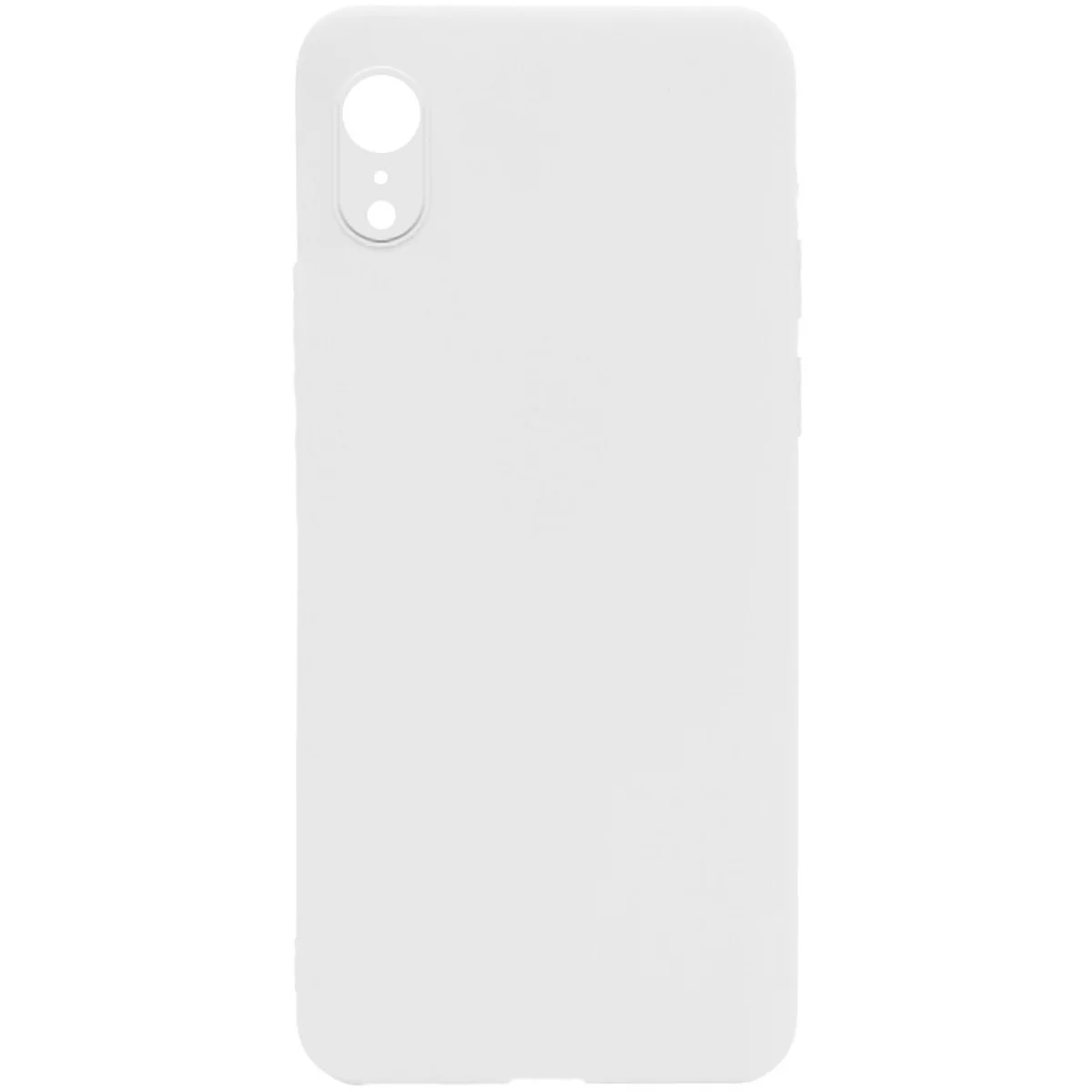Силиконовый чехол Candy Full Camera для Apple iPhone XR (6.1") Белый / White