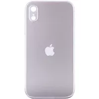 TPU+Glass чехол Matte Candy Full camera для Apple iPhone XR (6.1") Белый