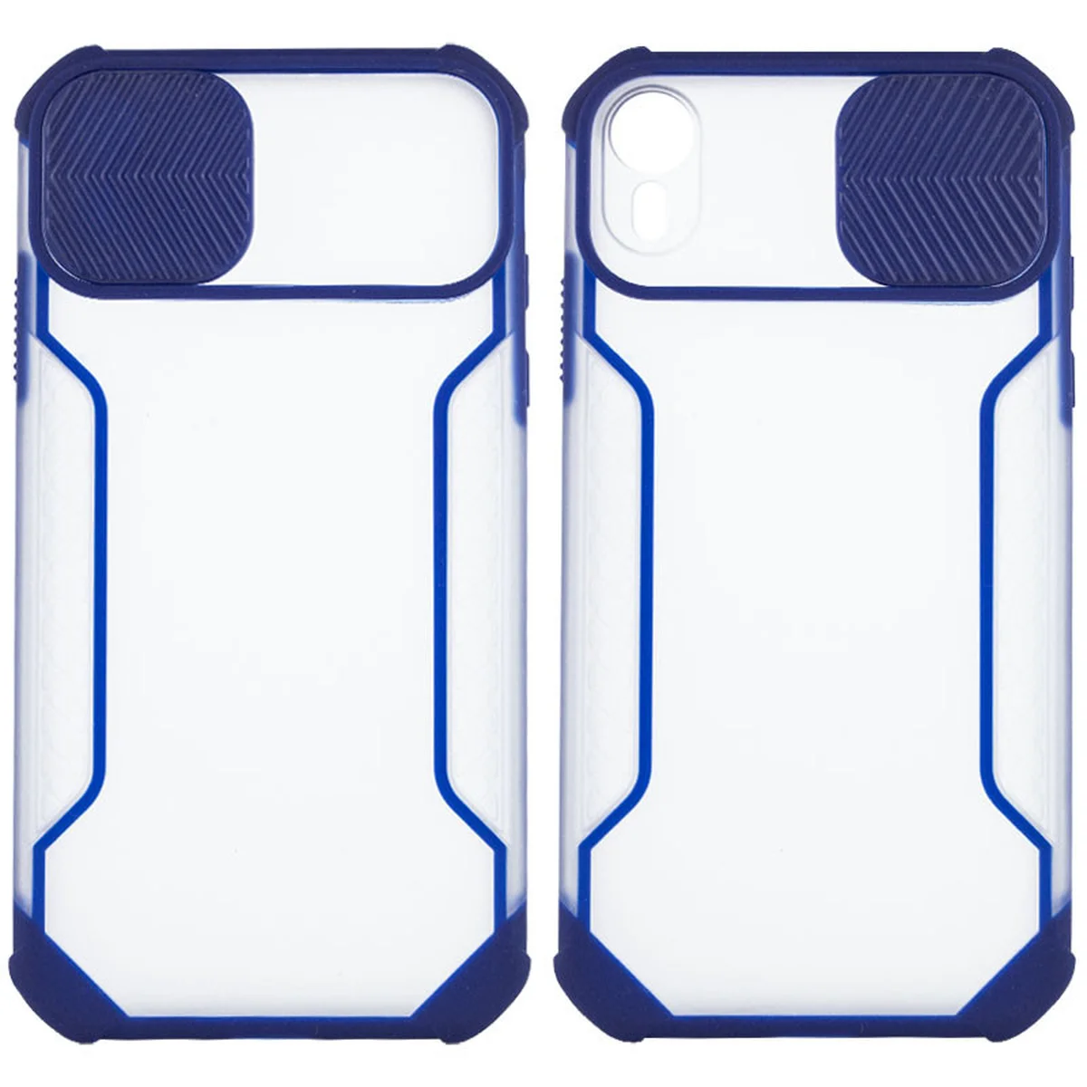 Чохол Camshield matte Ease TPU зі шторкою для iPhone XR (6.1") Синій