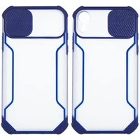 Чохол Camshield matte Ease TPU зі шторкою для iPhone XR (6.1") Синій